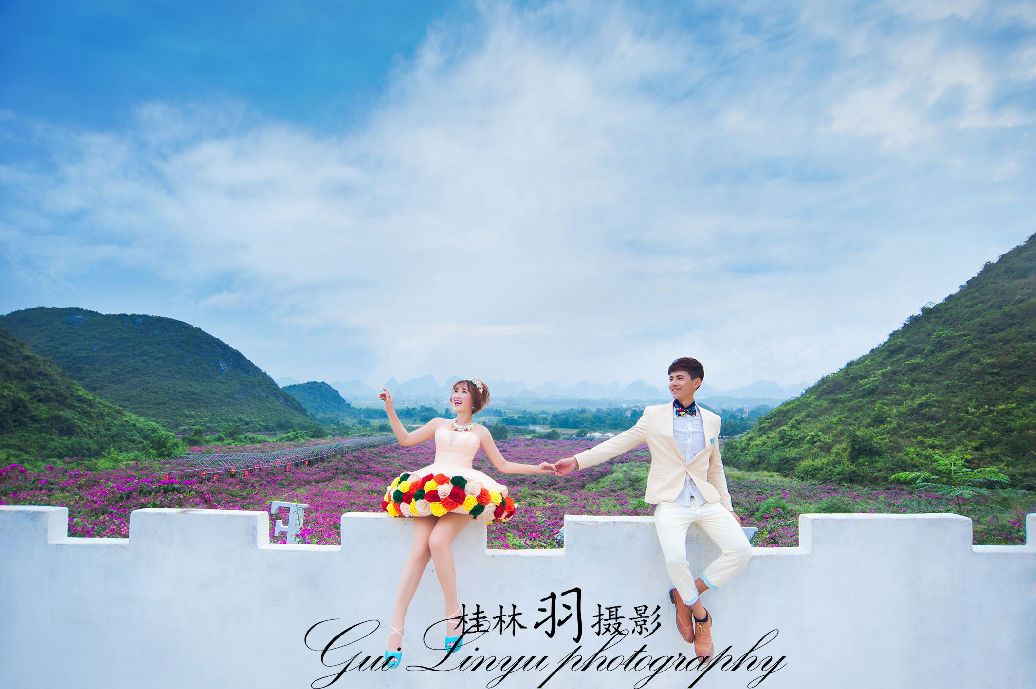 桂林花海的主播照片
