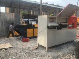 建筑机械钢筋弯箍机主播照片