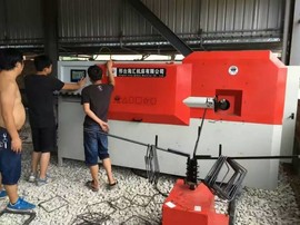 建筑机械钢筋弯箍机主播照片