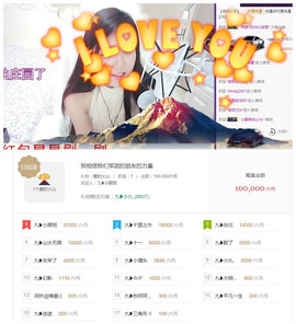九小九，主播照片