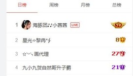 九小九，主播照片