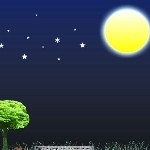 蓝色：星空