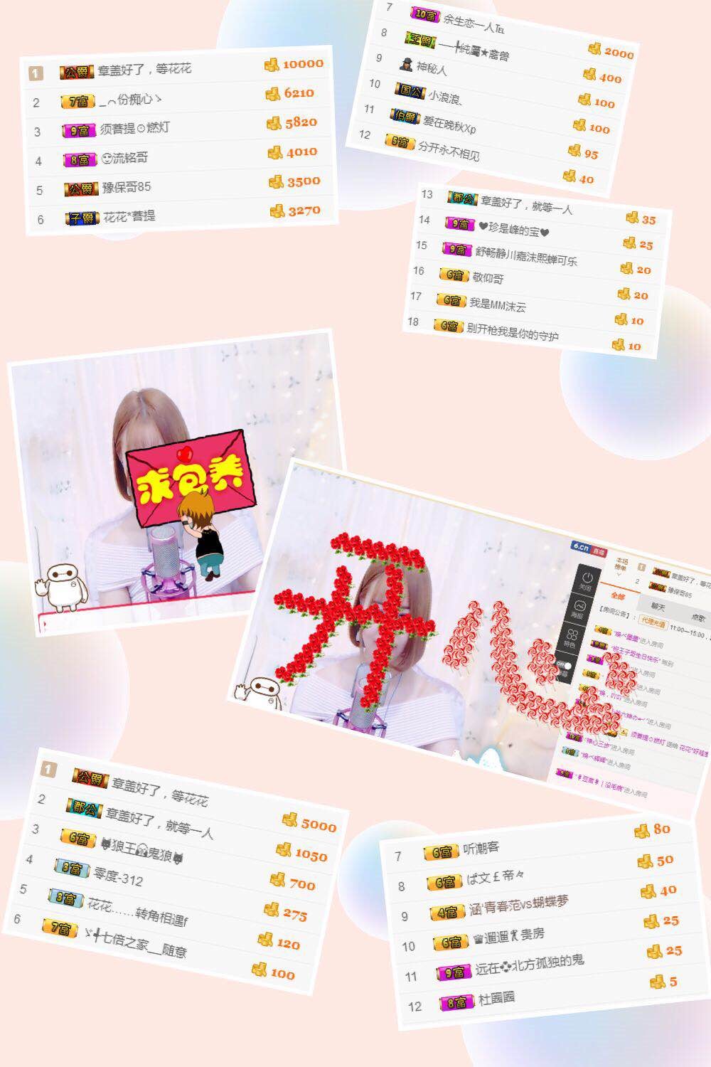 花花感謝大家的主播照片