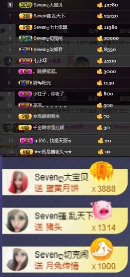 Sevenღ你七七呀主播照片