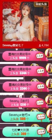 Sevenღ你七七呀主播照片