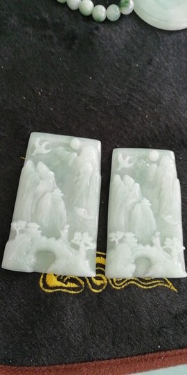 幸运星翡翠原石成品主播照片