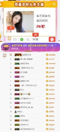 ♚艺琪♚充值代理主播照片