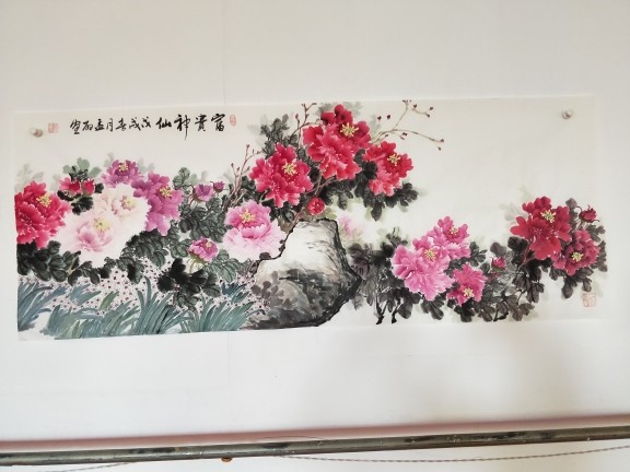 国画牡丹孟老师的主播照片