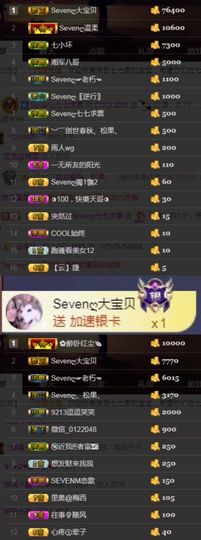 Sevenღ你七七呀主播照片