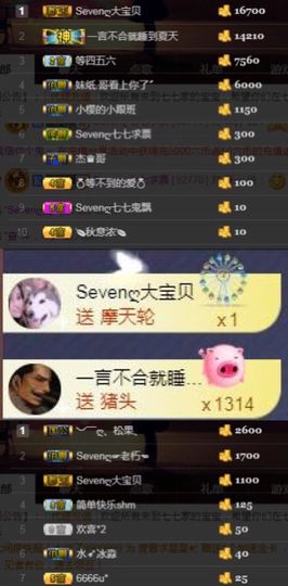 Sevenღ你七七呀主播照片