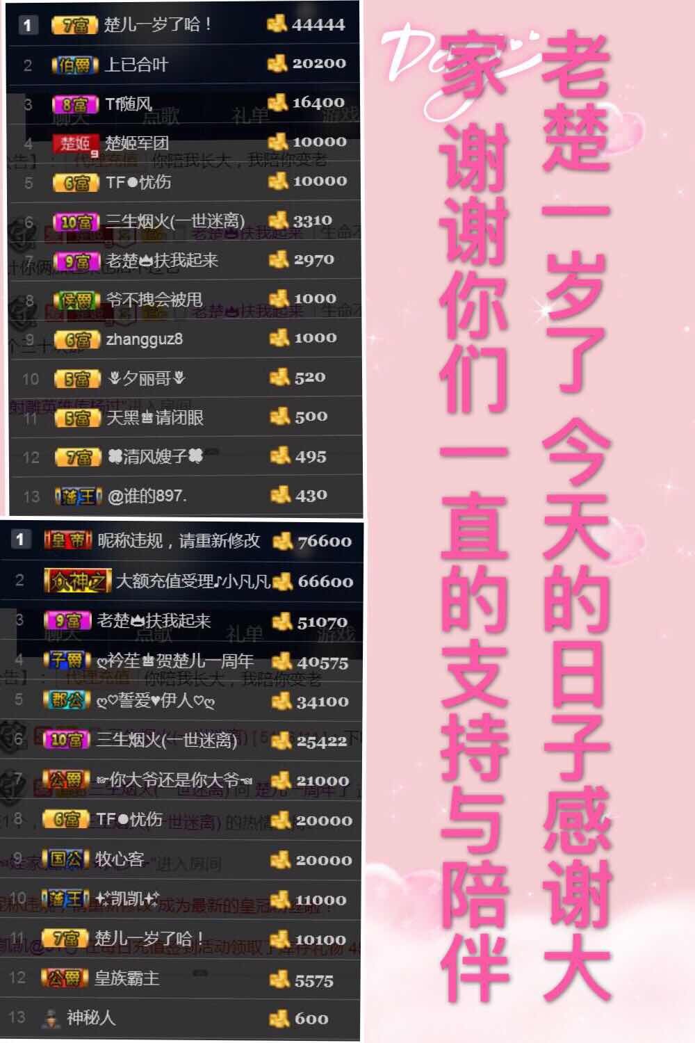 哇塞！楚儿的主播照片