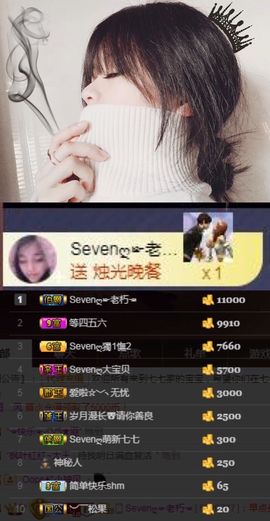 Sevenღ你七七呀主播照片