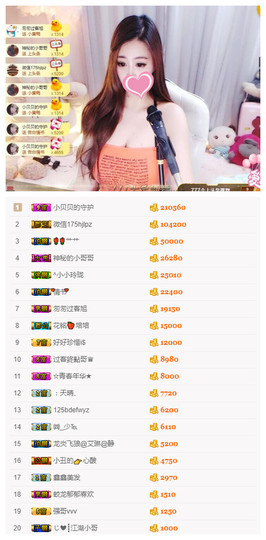 小贝贝ღ6080主播照片