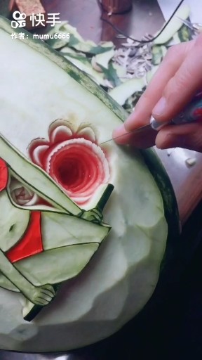 西瓜作画