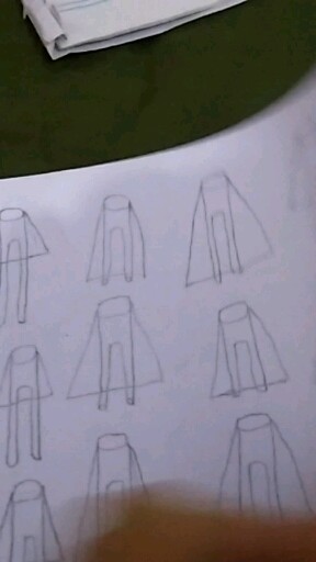 我的作品衣服画线图