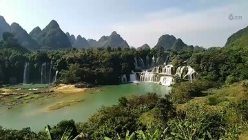 小江直播广西德天瀑布外景