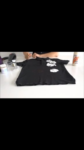 烧伤衣服，局部染色