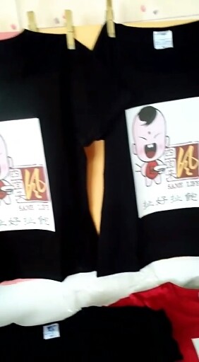 面馆的工作服😆超可爱，印字印