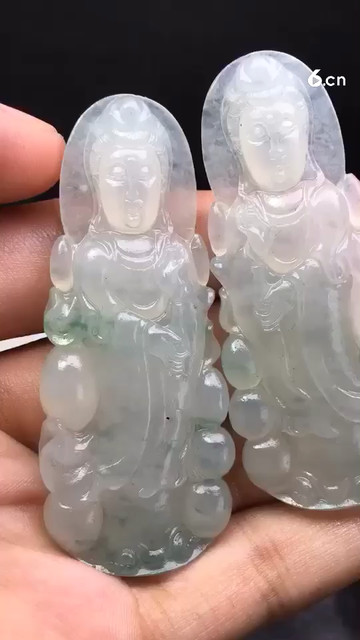 一对站观音，喜询