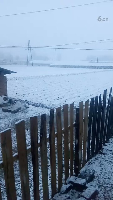 吉林延边又迎来一场大雪。