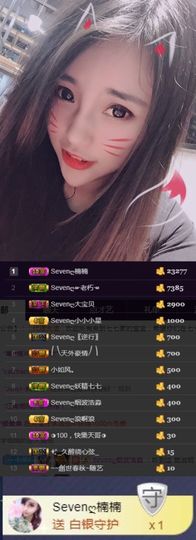 Sevenღ你七七呀主播照片