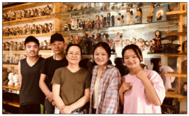 魏君丽雕像艺术主播照片