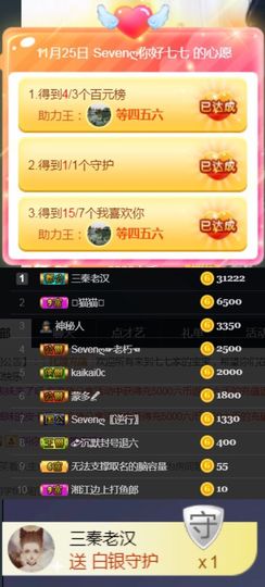 Sevenღ你七七呀主播照片