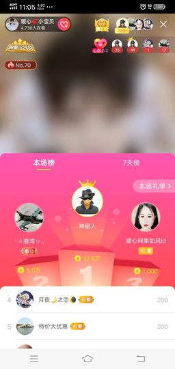 暖心晚上播主播照片