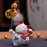 招财猫：C.