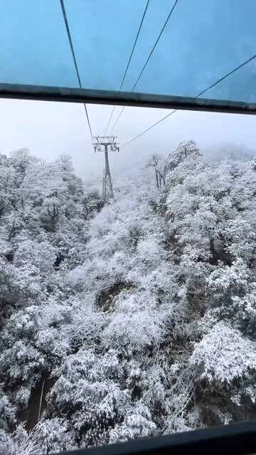 三清山直播雪景