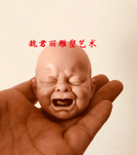 魏君丽雕像艺术主播照片
