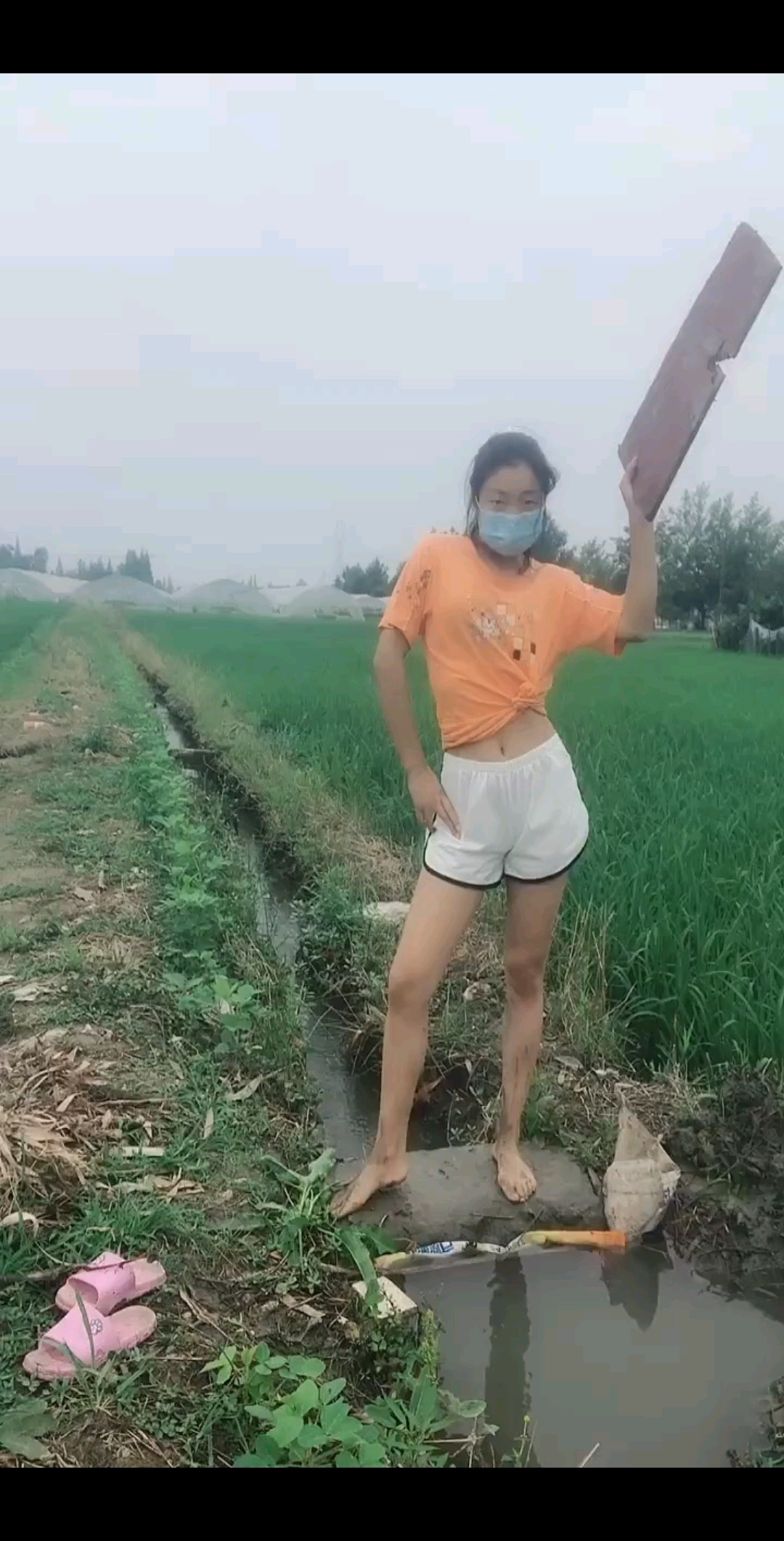 这是我长头发 看我家田地还行吗