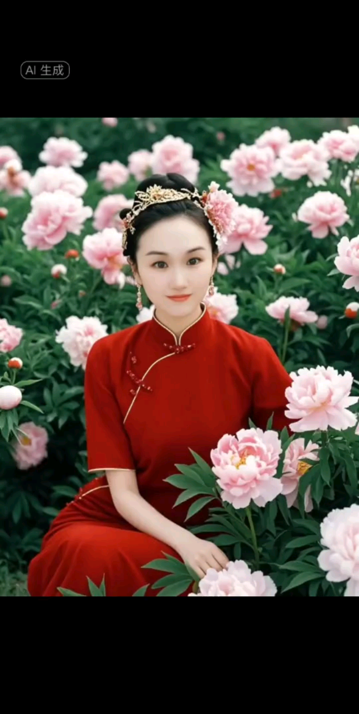 牡丹花從中妍寶也是那么美