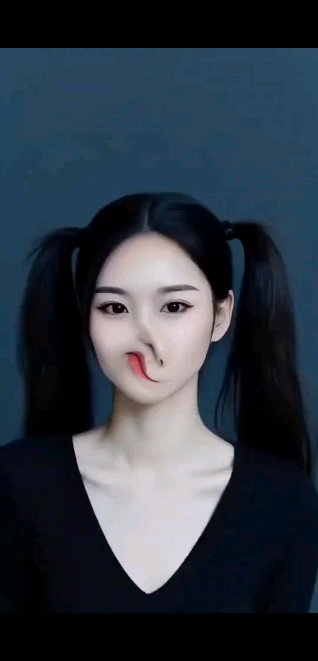 这娘们真丑