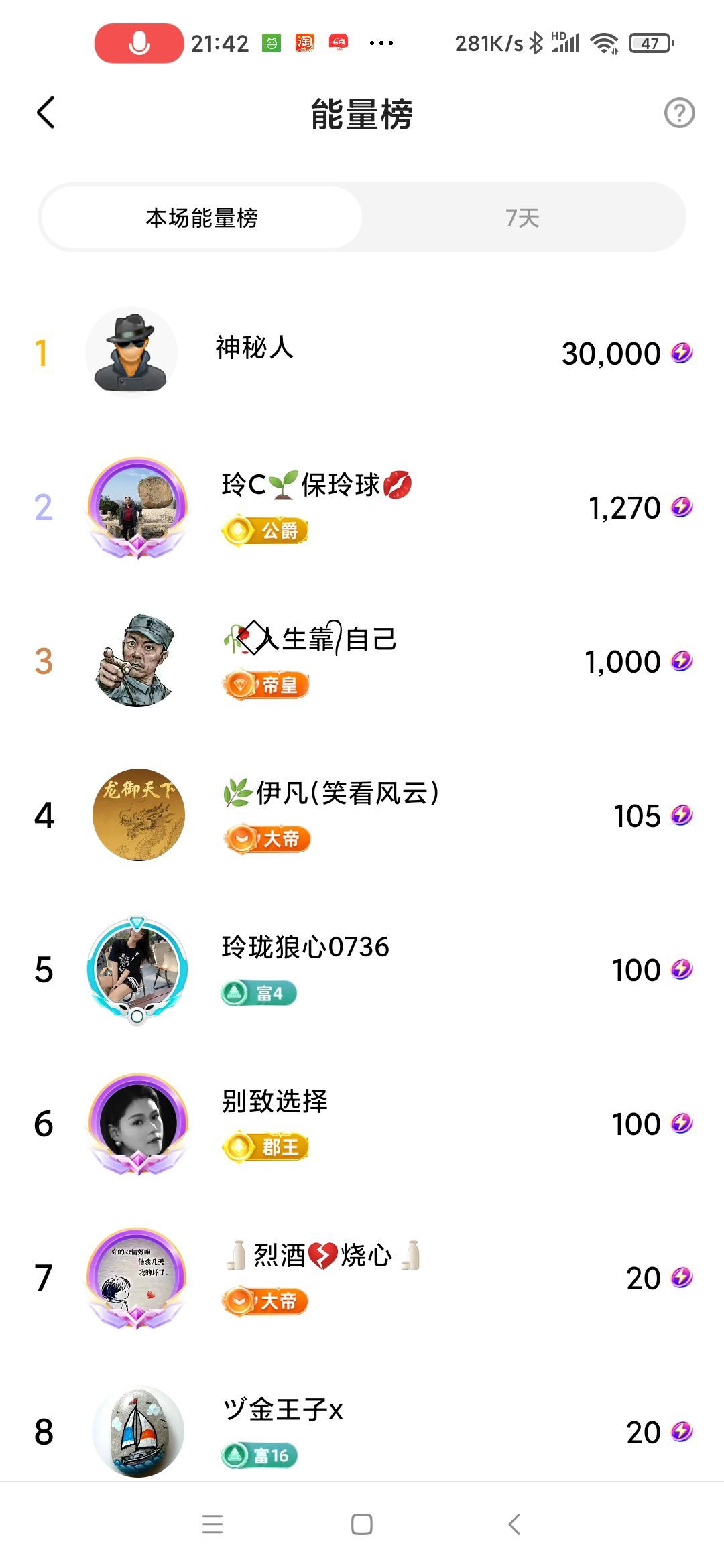 玲C努力升级🍀主播图片