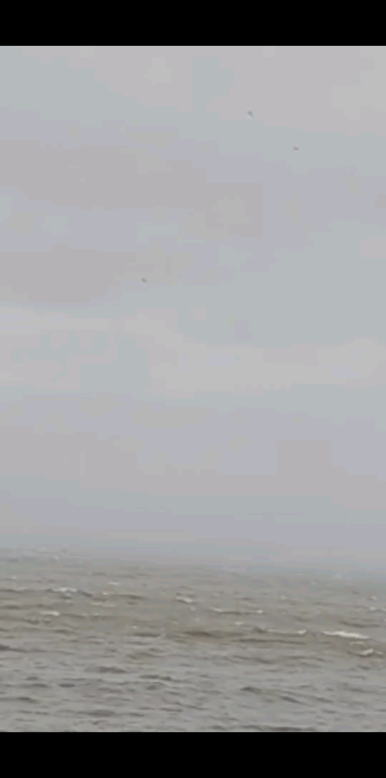 韦帕台风让大海惊恐不已