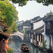 春花秋月水中镜海报