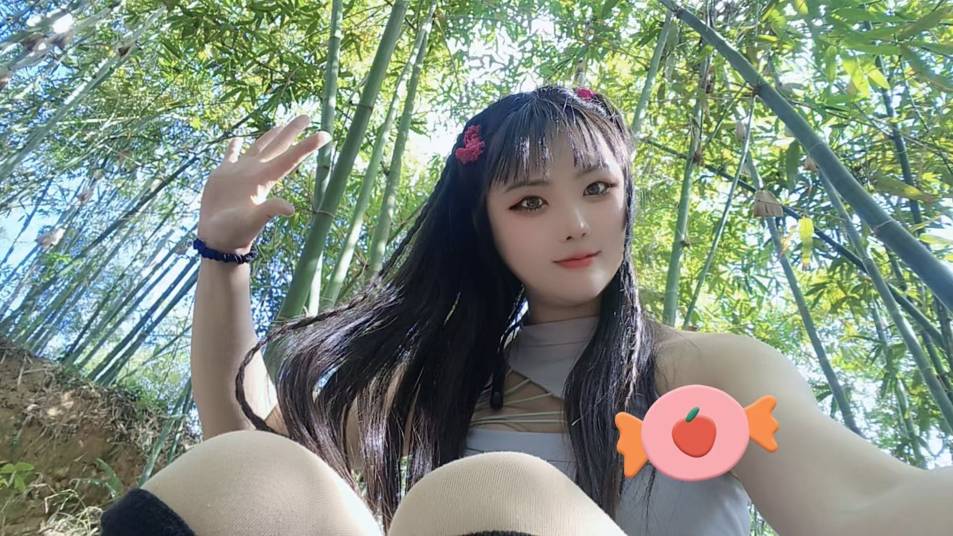 妞妞骑行西双版纳主播图片