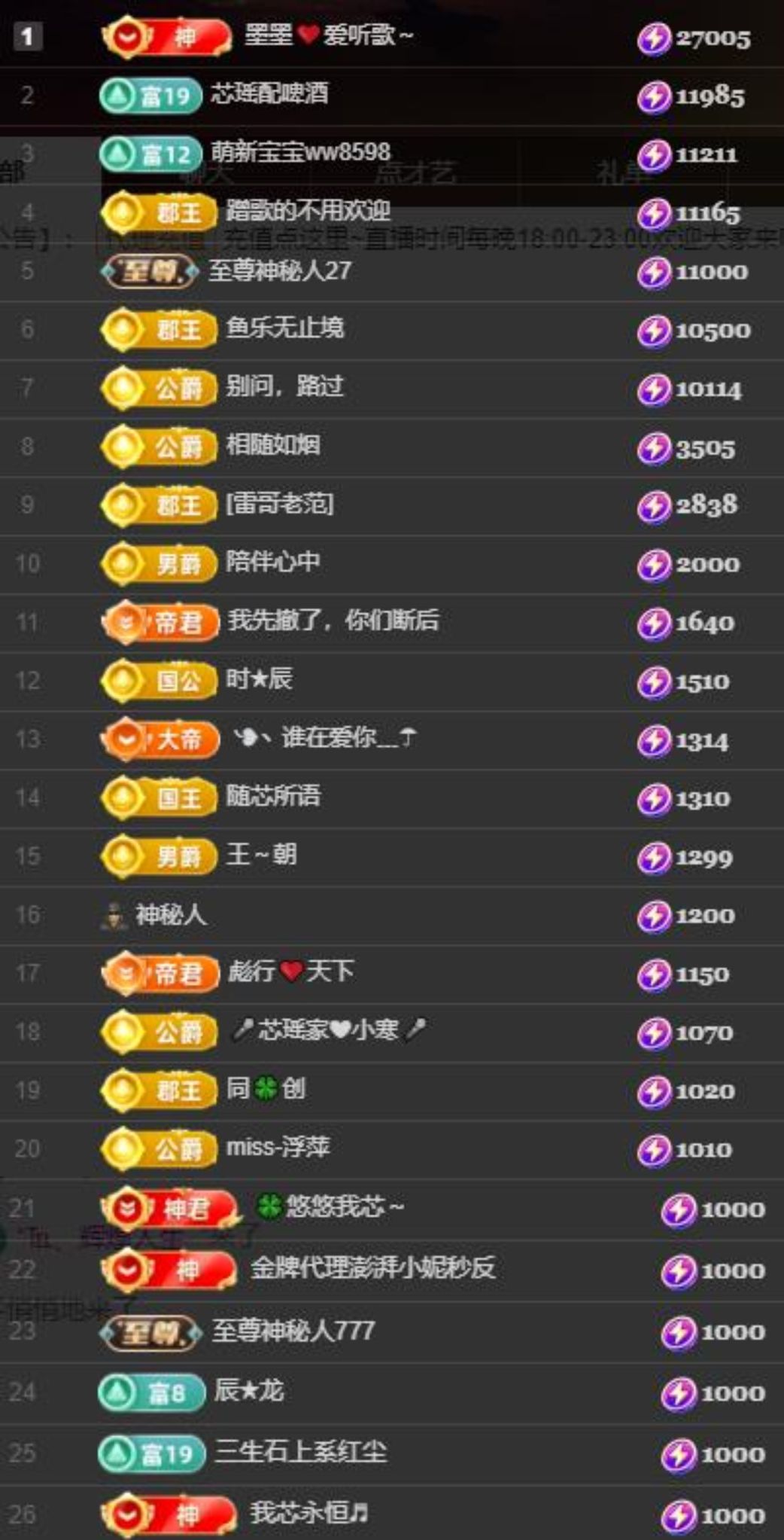 芯瑶❤️爱唱歌～的主播照片