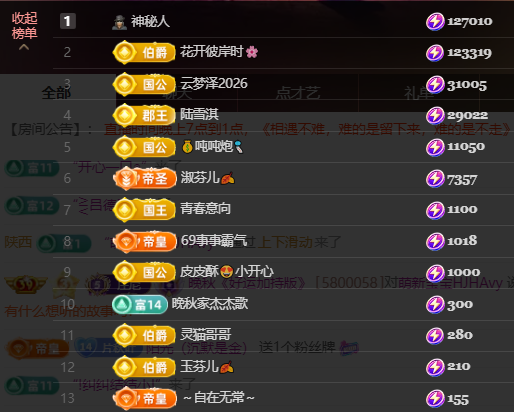 晚秋《好运加持版》的主播照片