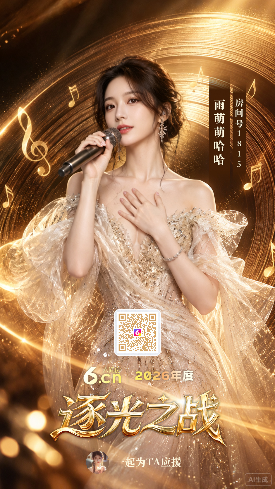 此情成真；主播图片