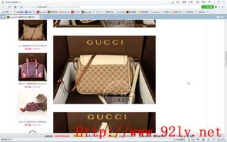 gucci2014新款女包 单肩包 古奇帆布包 308452 欢兴皮具