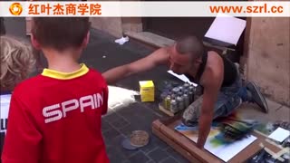 【发现最热视频】高手在民间！街头艺人的喷漆涂鸦碉堡了_高清