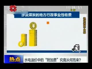 原来水电油价里还有附加费 