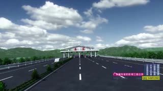 佛山道路桥梁施工动画