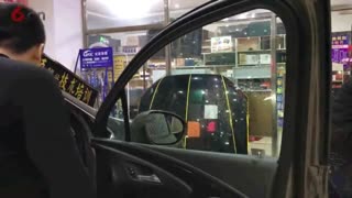 汽车贴膜 前门贴玻璃膜【专业手法】详细讲解教学视频