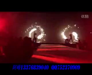 无锡河水叮当创意火舞表演最新全无锡首发开场节目