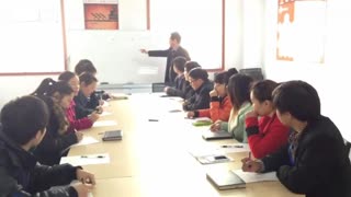 克霾环保公司的演讲马上开始了