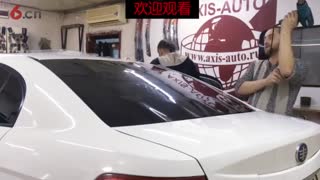 汽车贴膜 后档烤膜 注意事项 技术讲解 实教教程