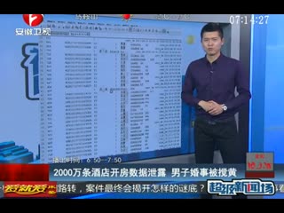 2000W开房数据已被破解 女性占一半